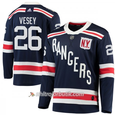 Män Ishockey New York Rangers Tröja Jimmy Vesey 26 2018 Winter Classic Adidas Marinblå Authentic